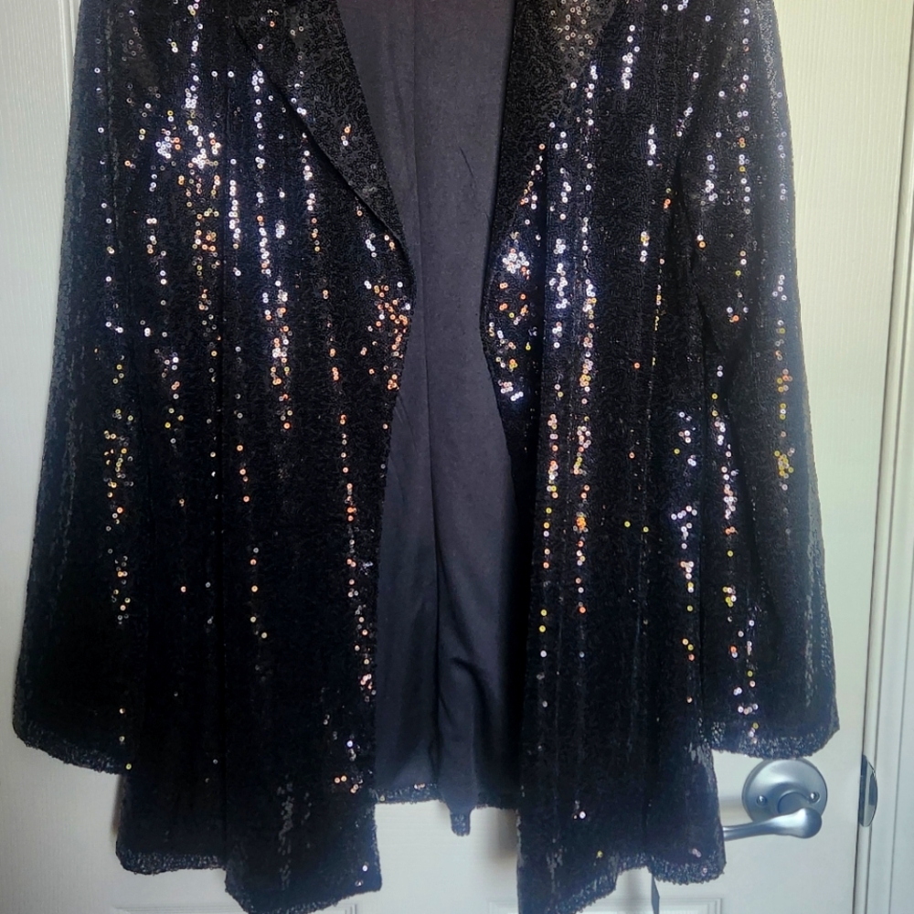 Sequin black blazer